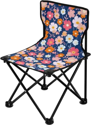 Portable Camping Chairs Flowers Floral Color Lightweight Folding Chair for Camping, Beach, Picnic, Travel and Sports with Carry Bag 20851637