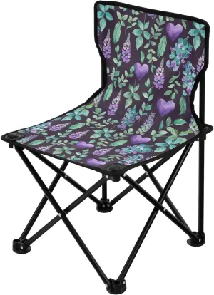 Portable Camping Chairs Lavender Purple Lightweight Folding Chair for Camping, Beach, Picnic, Travel and Sports with Carry Bag 20858385