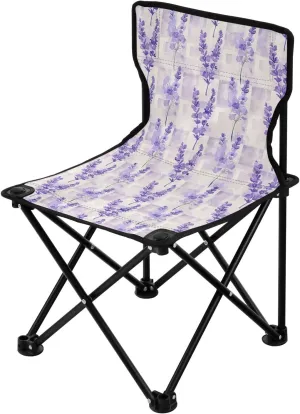 Portable Camping Chairs Lavender Purple Lightweight Folding Chair for Camping, Beach, Picnic, Travel and Sports with Carry Bag 20858442