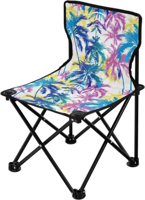 Portable Camping Chairs Leaves Tropical Palm Lightweight Folding Chair for Camping, Beach, Picnic, Travel and Sports with Carry Bag 20856061