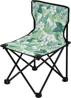 Portable Camping Chairs Palm Leaf Tropical Lightweight Folding Chair for Camping, Beach, Picnic, Travel and Sports with Carry Bag 20851225