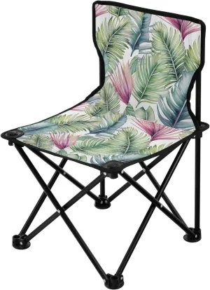 Portable Camping Chairs Palm Leaf Tropical Lightweight Folding Chair for Camping, Beach, Picnic, Travel and Sports with Carry Bag 20851280