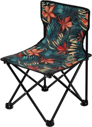 Portable Camping Chairs Palm Leaves Lightweight Folding Chair for Camping, Beach, Picnic, Travel and Sports with Carry Bag 20850143