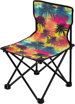Portable Camping Chairs Tropical Palm Lightweight Folding Chair for Camping, Beach, Picnic, Travel and Sports with Carry Bag 20853164