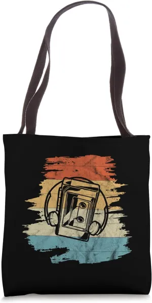 Portable Cassette Tape Player, Retro Tote Bag