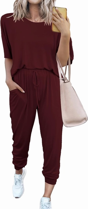 PRETTYGARDEN Women's Two Piece Lounge Sets 2025 Spring Summer Jogger Pants Vacation Outfits Travel Airplane Matching Clothes