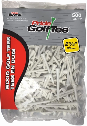 Pride Golf Tee, 2-3/4 inch Deluxe Tee, 500 Count