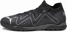 PUMA - Mens Future Match Tt Shoes, Color Black Silver, Size: 12.5 M US