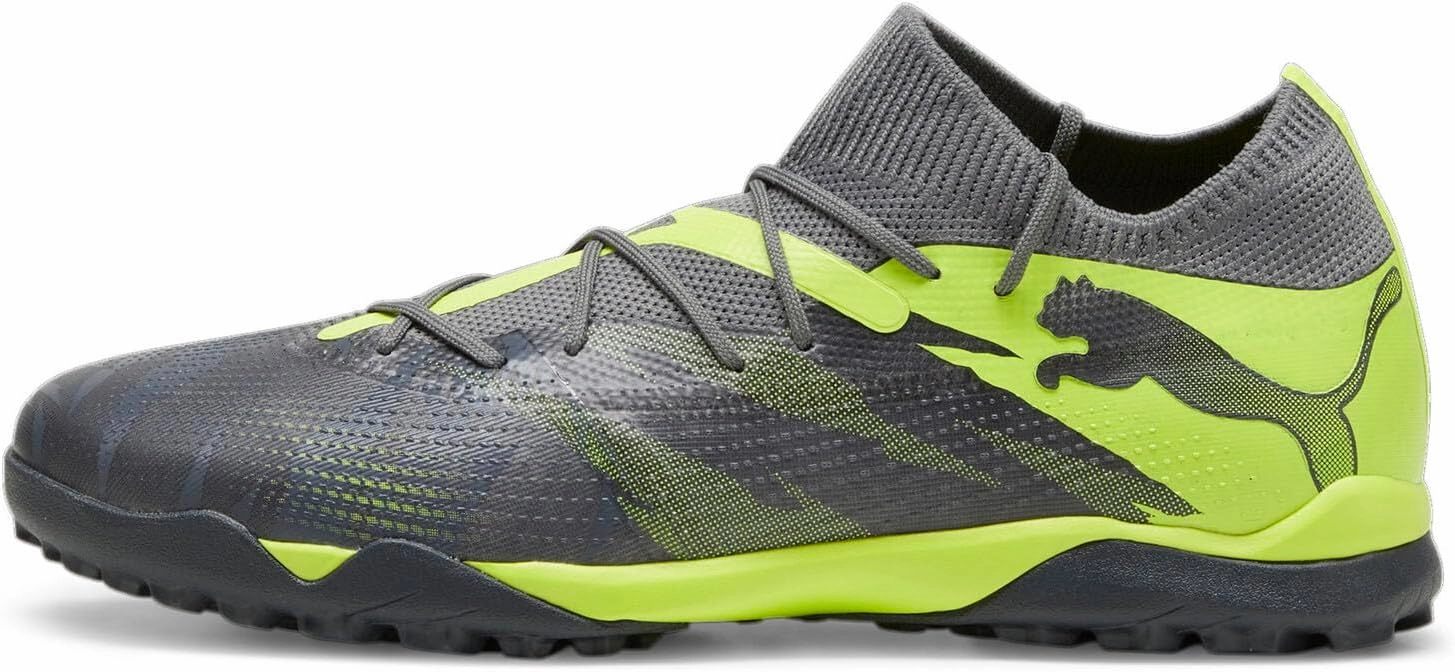 PUMA Men Future 7 Match Rush Turf Soccer Cleats - Green, Grey