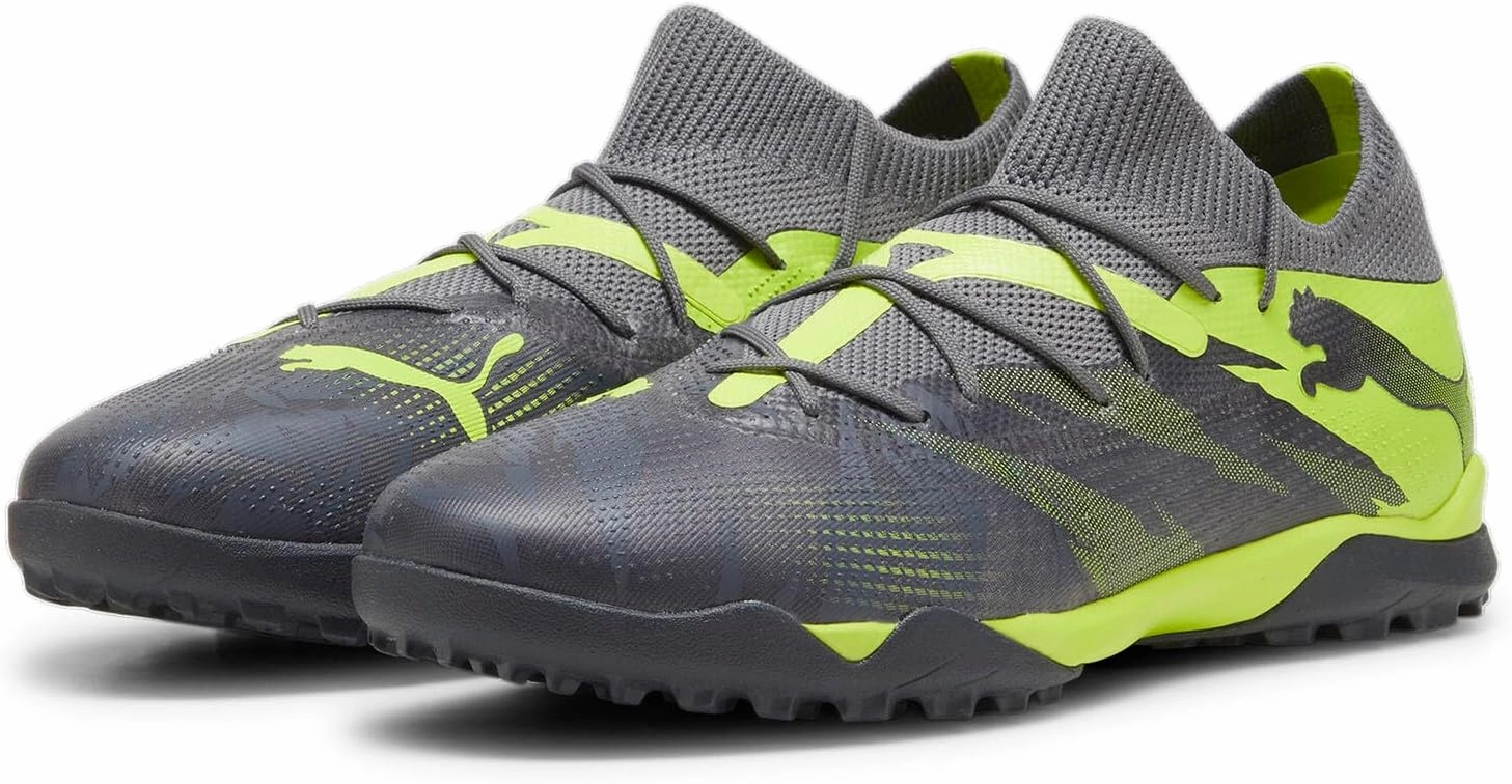 PUMA Men Future 7 Match Rush Turf Soccer Cleats - Green, Grey