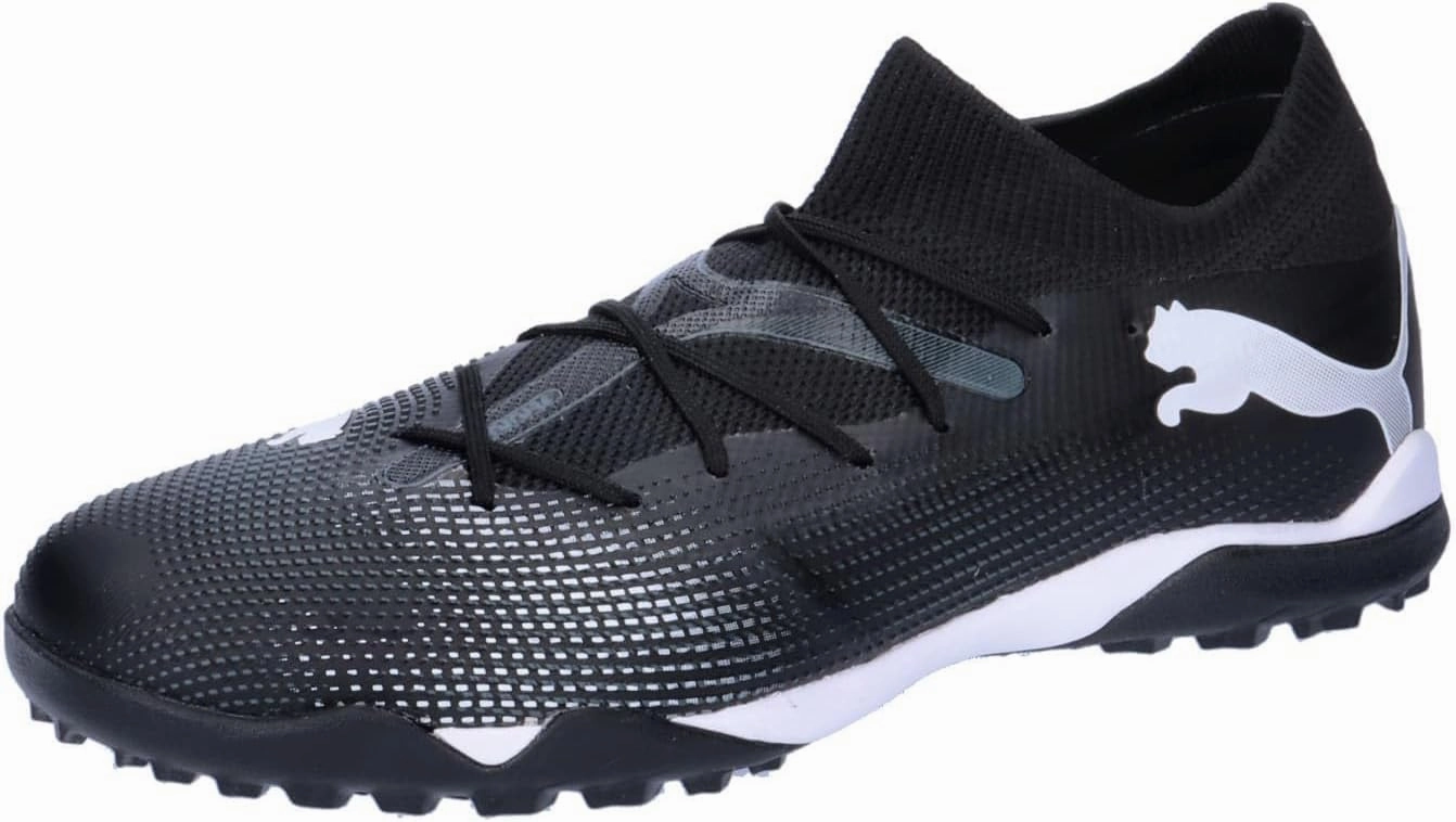 PUMA Men's Future 7 Match TT Football Boots, Puma Black Puma White, 11.5 Men