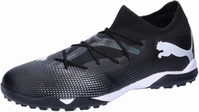 PUMA Men's Future 7 Match TT Football Boots, Puma Black Puma White, 11.5 Men
