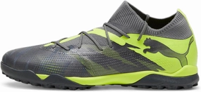 Puma Mens Future 7 Match Rush Turf Soccer Cleats - Green, Grey - Size 10 M