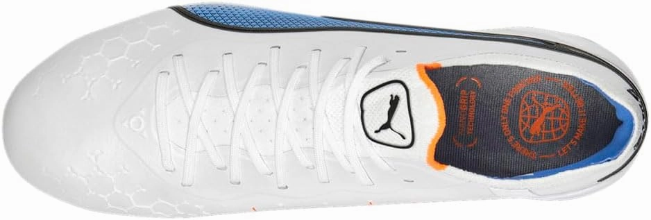 PUMA Mens King Ultimate Firm Ground/Ag Soccer Cleats Cleated, Firm Ground, Turf - White