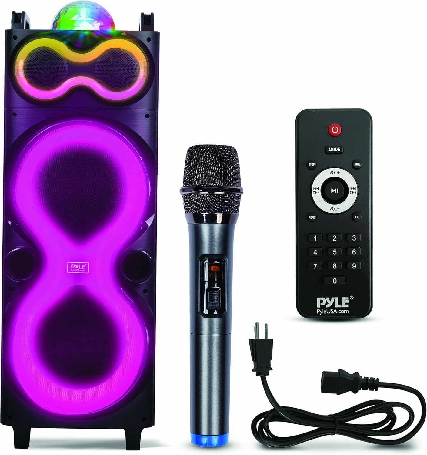 Pyle Audio Large Bluetooth Party Speaker - Big Bluetooth Speaker with True Wireless Stereo System - Enjoy Powerful Bass and Clear Treble - Big Speaker with LED Display - Model PPHP1028-240W