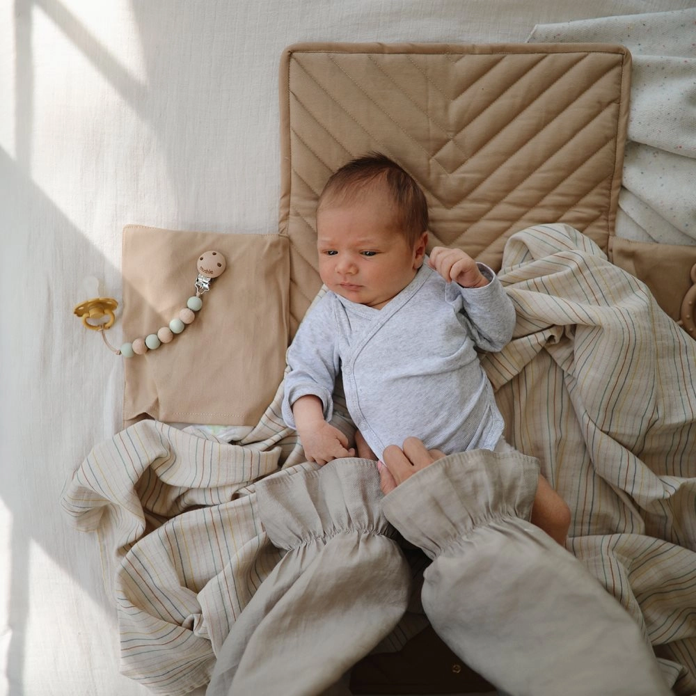 Quilted Portable Changing Pad - Natural