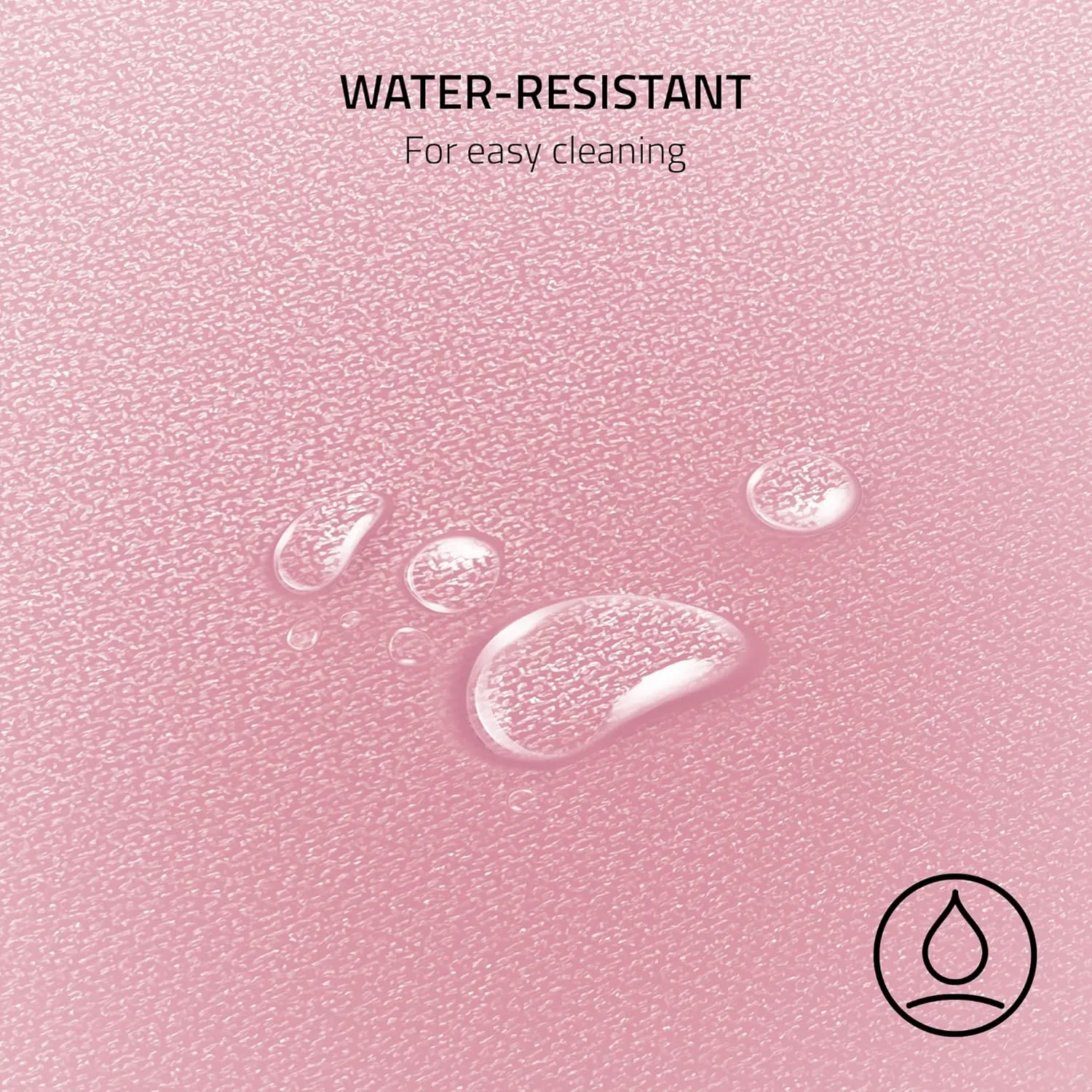 Razer Strider Hybrid Mouse Mat with a Soft Base & Smooth Glide: Firm Gliding Surface - Anti-Slip Base - Rollable & Portable - Anti-Fraying Stitched Edges - Water-Resistant - Large - Quartz Pink