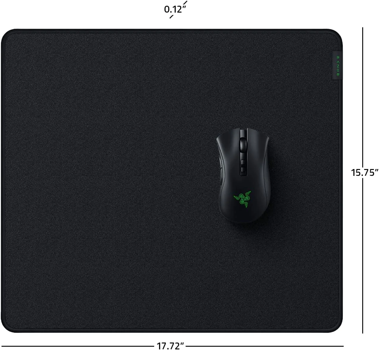 Razer Strider Hybrid Mouse Mat with a Soft Base & Smooth Glide: Firm Gliding Surface - Anti-Slip Base - Rollable & Portable - Anti-Fraying Stitched Edges - Water-Resistant - Large - Quartz Pink