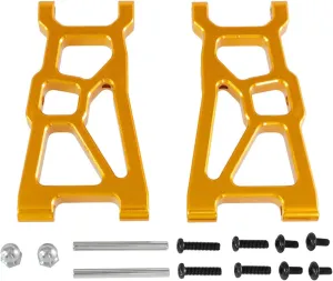 RC Car Parts for ZD Racing for DBX-10 1/10 RC Remote Control Car Desert Off-Road Vehicle Metal Upgrade Accessories Front Swing Arm Decoration RC Car Parts(Yellow)