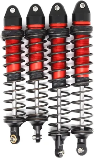 Rc Shock Absorber For Arrma For Granite For Senton For Rock For Vorteks For Typhon 1/10 4Pcs Metal Front & Rear Shock Absorber Damper RC CAR Upgrade Parts