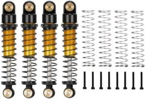 Rc Shock Absorber For Axial For SCX24 C10 For JLU For Gladiator For Bronco 1/24 4Pcs 40Mm Metal Shock Absorber Damper RC Crawler Car Upgrade Parts Replacement Use