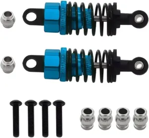 Rc Shock Absorber For Tamiya For TT02 For TT01 M05 For HPI For HSP For Kyosho For Redcat 1/10 Aluminum Alloy Oil Shock Absorber RC Car Parts Replacement Use(Blue)