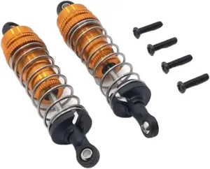 Rc Shock Absorber For Wltoys 124016 124018 1/12 2pcs Metal Shock Absorber RC Car Off-road Vehicle Tracked Vehicle Parts And Accessories Upgrade Replacement And Use