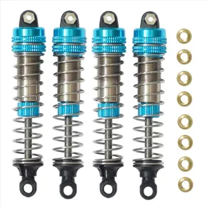 Rc Shock Absorber For XLF X03 X04 X03A X04A 1/10 4Pcs Metal Shock Absorber Damper Blue RC Car Truck Upgrade Parts And Accessories Upgrade Replacement Use