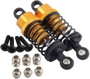 Rc Special Shock Absorber For Tamiya For HPI 1:10 5 Color RC Shock Absorber 52mm 2P Drift For Racing Car Tracked Vehicle Parts Accessories Upgrade Replacement Use(Yellow)