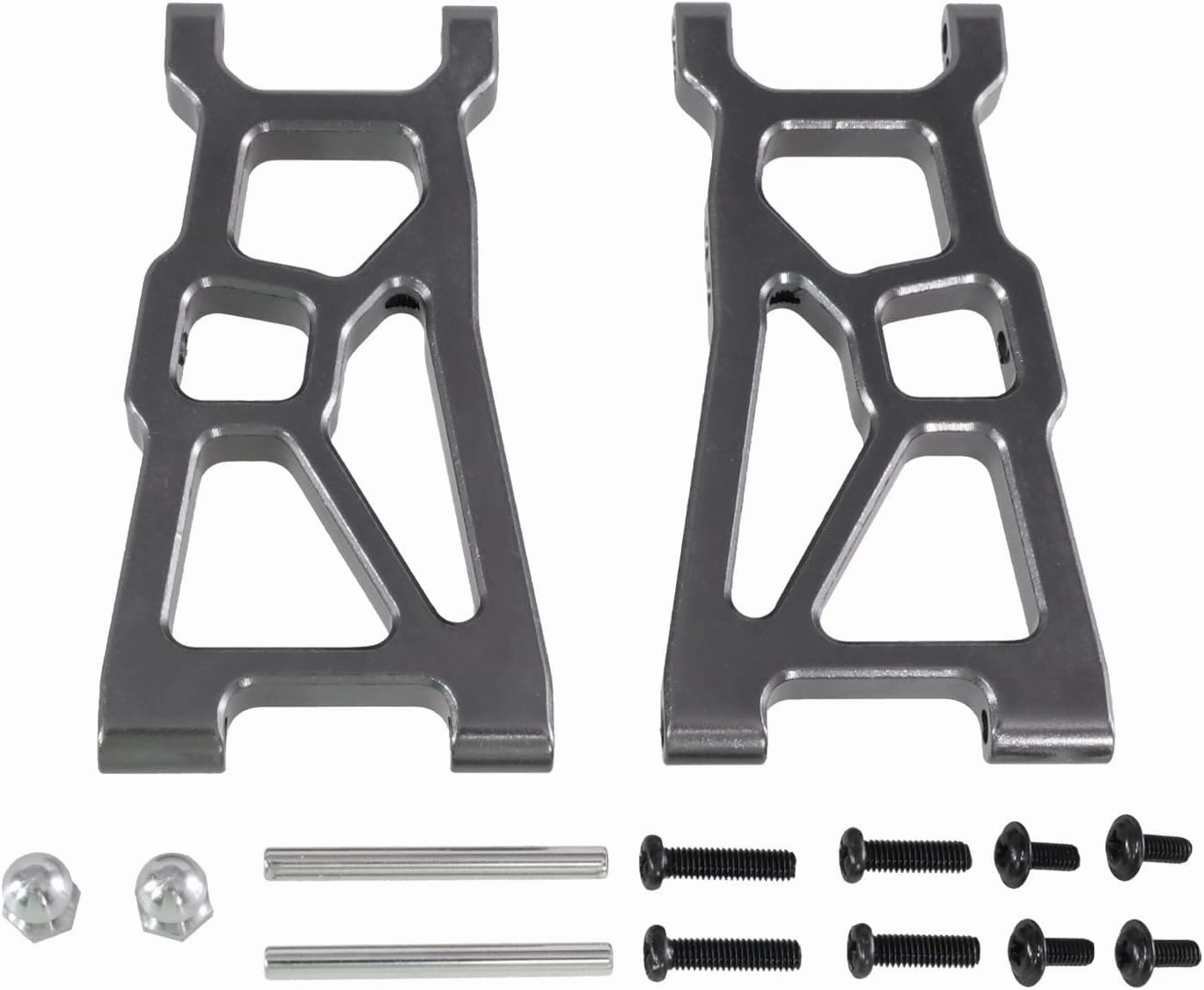 RC Car Upgrade Parts for ZD Racing for DBX-10 1/10 RC Remote Control Car Desert Off-Road Vehicle Metal Upgrade Accessories Front Swing Arm Decoration RC Car Parts(Gray)