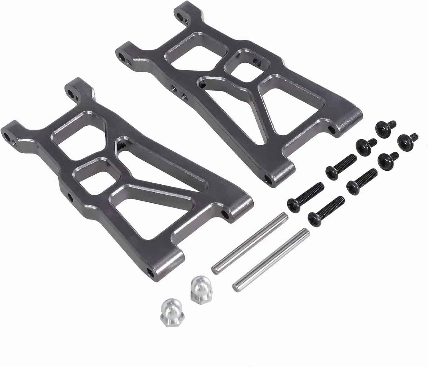 RC Car Upgrade Parts for ZD Racing for DBX-10 1/10 RC Remote Control Car Desert Off-Road Vehicle Metal Upgrade Accessories Front Swing Arm Decoration RC Car Parts(Gray)