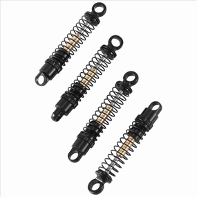 Rc Shock Absorber For Axial For SCX24 C10 For JLU For Gladiator For Bronco 1/24 4Pcs 40Mm Metal Shock Absorber Oil Damper RC Crawler Car Upgrades Replacement(Black)
