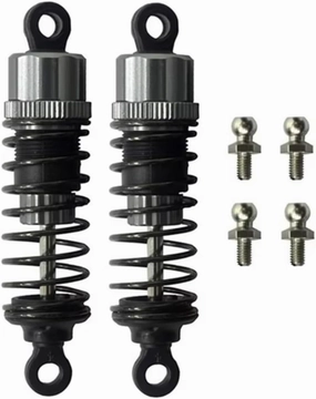 Rc Shock Absorber For HBX For Haiboxing 901 901A 903 903A 905 905A 90201 1/12 2pcs Front And Rear Metal Oil Shock Absorber RC Car Parts Accessories Replacement(90201f)