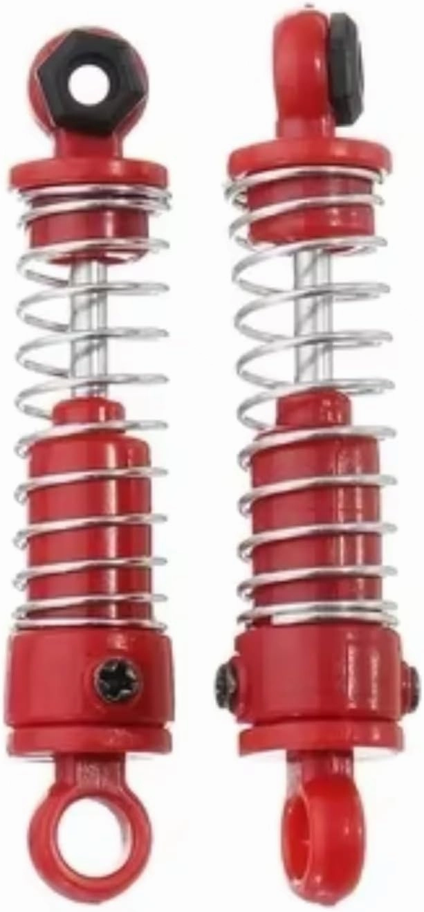Rc Shock Absorber For HSp 18301 18302 18311 18312 2pcs Metal Shock Absorber Red Rc Car Vehicle Tracked Vehicle Parts And Accessories Upgrade Replacement And Use