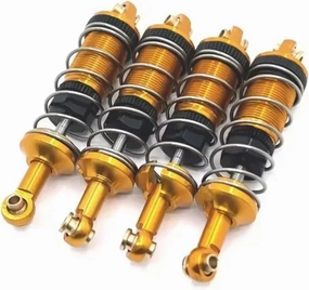 Rc Shock Absorber For Mjx 14302 14301 14303 1/14 4pcs Metal For Spring Shock Absorber Rc Car Tracked Vehicle Parts And Accessories Upgrade Replacement And Use