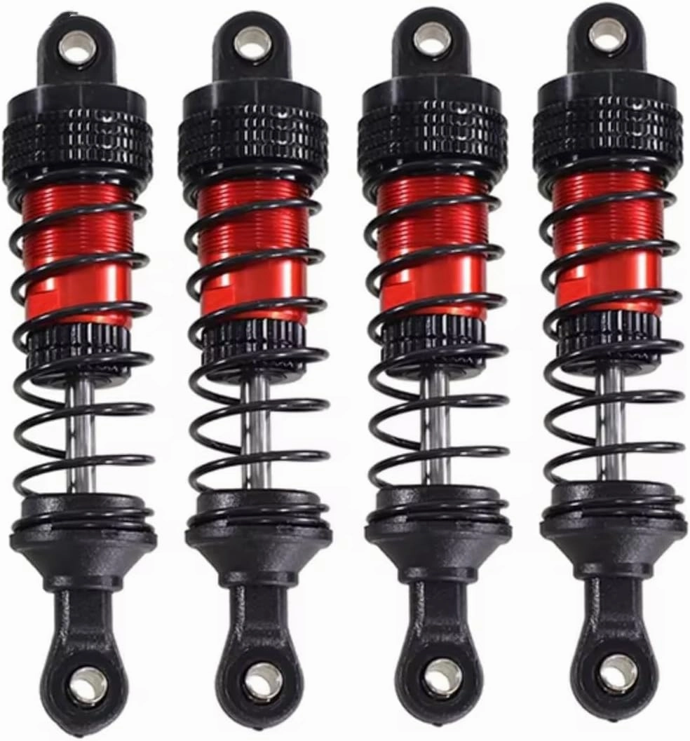 Rc Shock Absorber For MJX For Hyper Go 14301 14302 14303 4pcs Metal Shock Absorber RC Car Tracked Vehicle Parts And Accessories Upgrade Replacement And Use