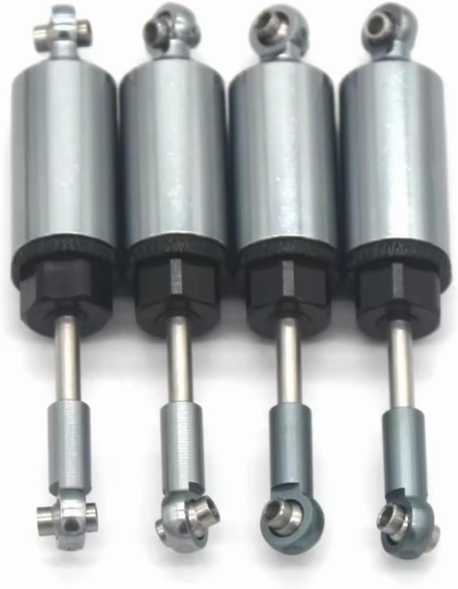 Rc Shock Absorber For MN128 MN86S 4pcs Metal Built-in For Spring Shock Orange And Gray Available RC Car Crawler Parts Accessories Upgrade Replace Use(Gray)