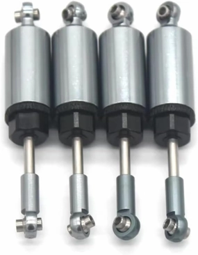 Rc Shock Absorber For MN128 MN86S 4pcs Metal Built-in For Spring Shock Orange And Gray Available RC Car Crawler Parts Accessories Upgrade Replace Use(Gray)