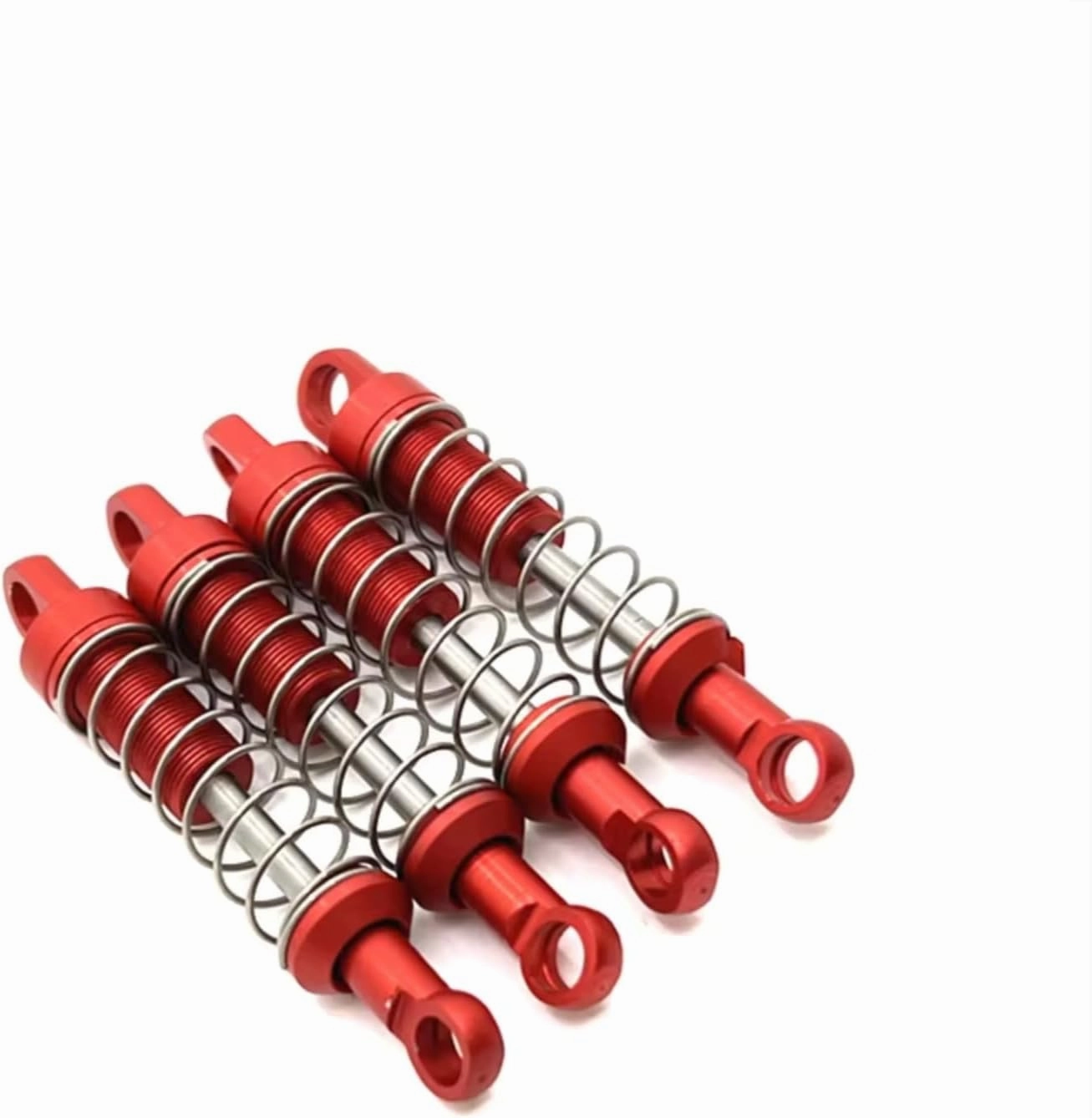 Rc Shock Absorber For MN For MN78 1/12 4pcs Metal Non-Hydraulic External For Spring Shock Absorber Set RC Car Parts And Accessories Upgrade, Replacement And Use(Red)