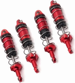 Rc Shock Absorber For SCY 16101 16102 16103 1/16 4Pcs Metal Shock Absorber Damper RC Car Tracked Vehicle Parts And Accessories Upgrade Replacement And Use