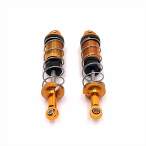 Rc Shock Absorber For Scy 4WD 1/16 Metal Upgrade Front And Rear Hydraulic External For Spring Shock Absorber RC Car Spare Parts Accessories Upgrade Replacement(Yellow)