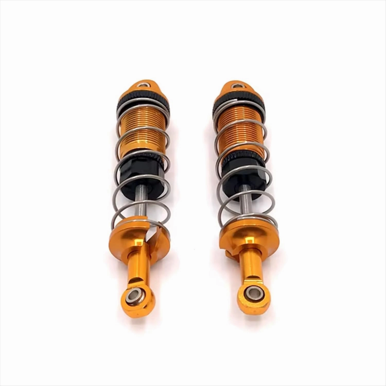 Rc Shock Absorber For Scy 4WD 1/16 Metal Upgrade Front And Rear Hydraulic External For Spring Shock Absorber RC Car Spare Parts Accessories Upgrade Replacement(Yellow)