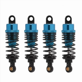 Rc Shock Absorber For Tamiya For TT01 For TT02 TA05 TL01 TA03 MF01X M05 M06 1/10 4Pcs Metal Shock Absorber Damper Blue RC Car Upgrade Parts Replacement Use