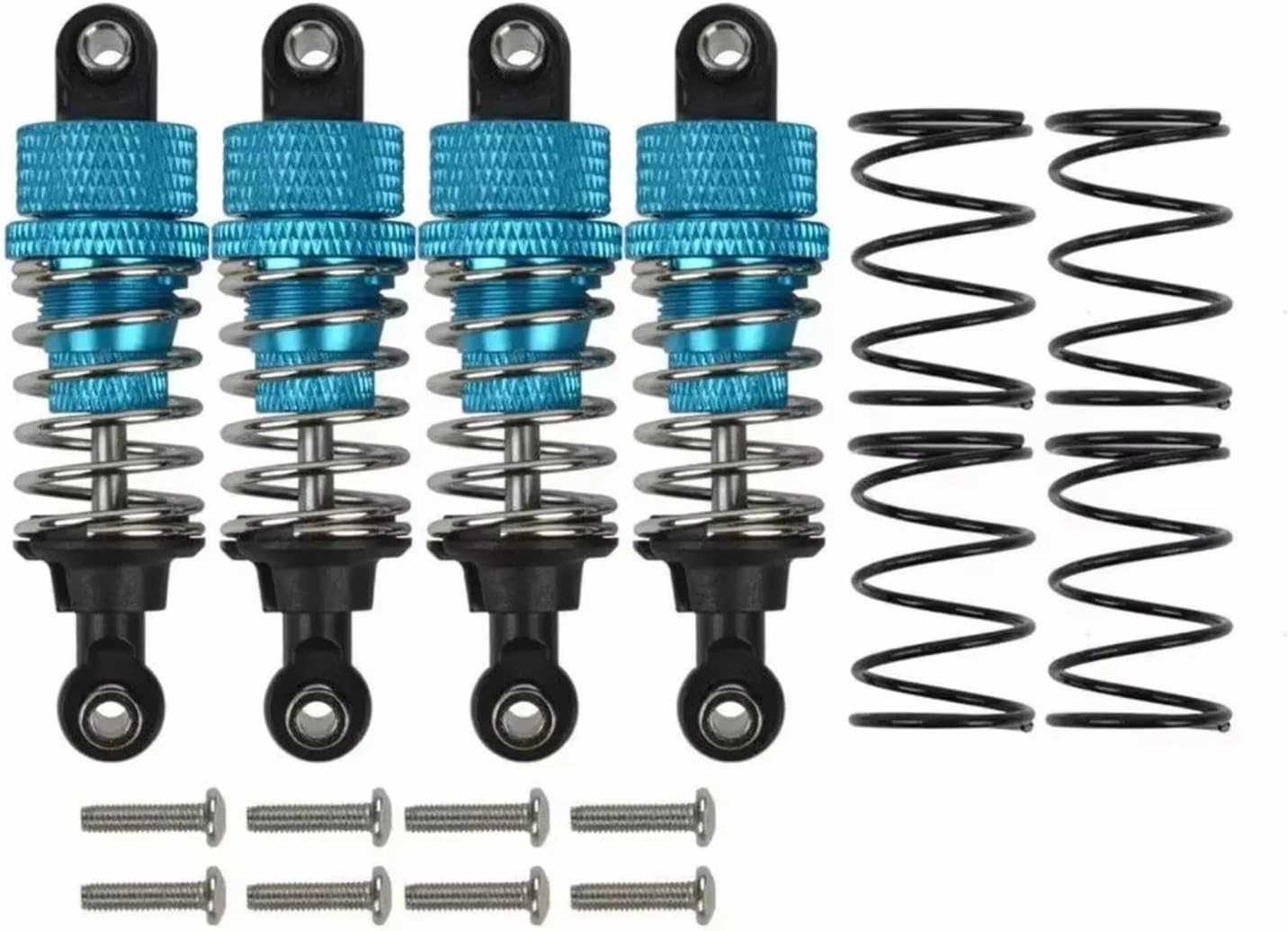 Rc Shock Absorber For Tamiya M-05 Pro 4pcs Aluminum M05 Shock Absorber Rc Car Off-road VehicleTracked Vehicle Parts And Accessories Upgrade Replacement And Use(Blue)