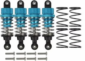 Rc Shock Absorber For Tamiya M-05 Pro 4pcs Aluminum M05 Shock Absorber Rc Car Off-road VehicleTracked Vehicle Parts And Accessories Upgrade Replacement And Use(Blue)
