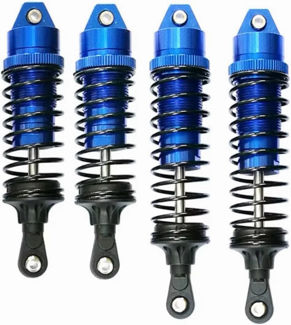 Rc Shock Absorber For Traxxas For Slash 4wd 1/10 4pcs Front & Rear Shock Absorber Damper Short Course For Racing Truck RC Car Upgrade Parts Upgrade Replacement(Blue)