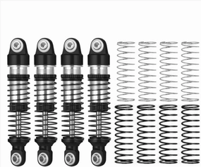 Rc Shock Absorber for Traxxas for TRX-4M 1/18 4Pcs Oil Shock Absorber Damper Black Rc Car Tracked Vehicle Parts and Accessories Upgrade Replacement and Use