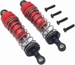 Rc Shock Absorber For Wltoys 124016 124019 124018 1/12 2pcs Metal For Spring Shock Absorber RC Car Off-road Vehicle Parts And Accessories Upgrade Replacement