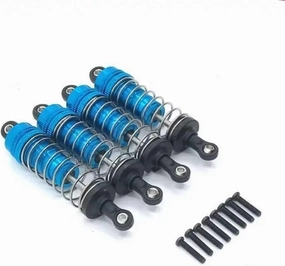 Rc Shock Absorber For Wltoys 124017 124019 124007 1/12 4pcs Metal Shock Absorber Rc Car Tracked Vehicle Parts And Accessories Upgrade Replacement Use