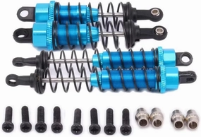 Rc Shock Absorber For WLtoys 12428 12423 1/12 Metal Oil Filled Front&Rear Shock Absorber RC Car Crawler Part Parts And Accessories Upgrade Replacement Use(Blue)